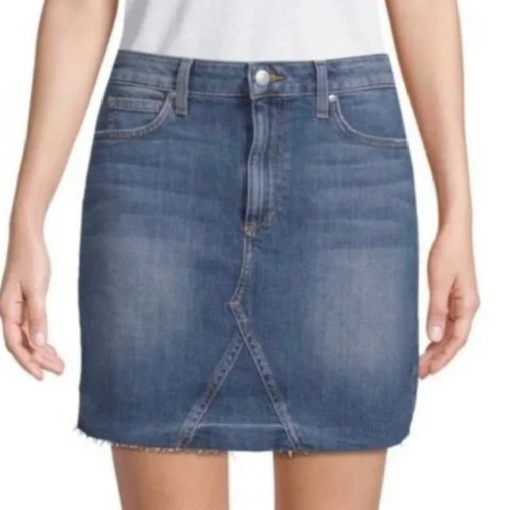 EUC Joe’s Jeans Blue Darcy Denim Skirt w/ Raw Hem- 31